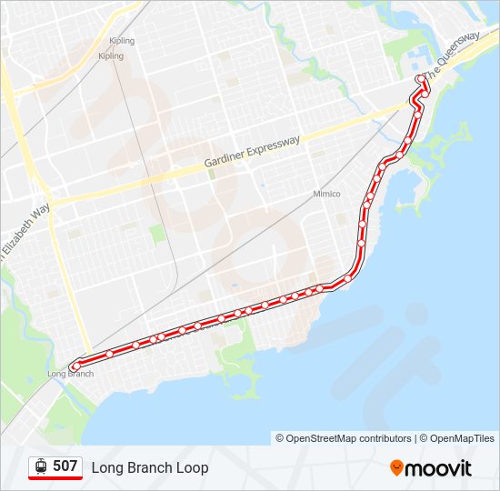 507 Streetcar Line Map