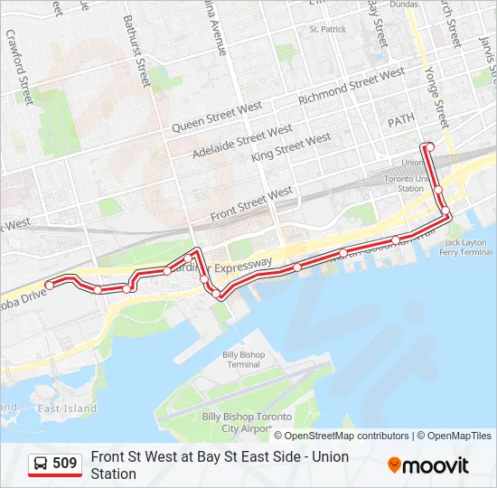 509 Bus Line Map