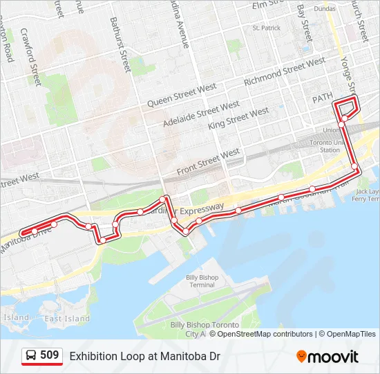509 Bus Line Map