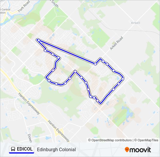 EDICOL bus Line Map