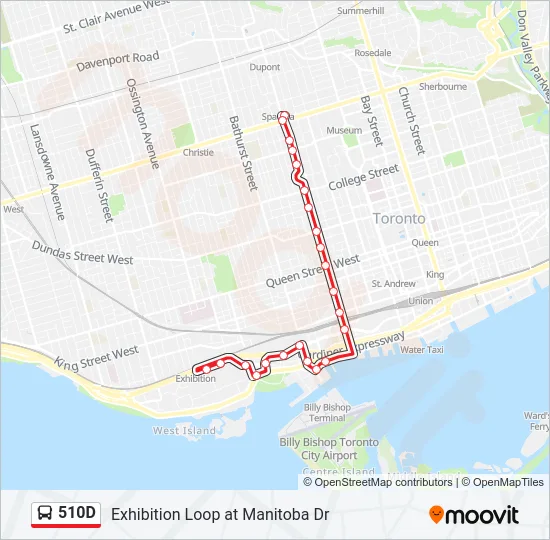 510D Bus Line Map