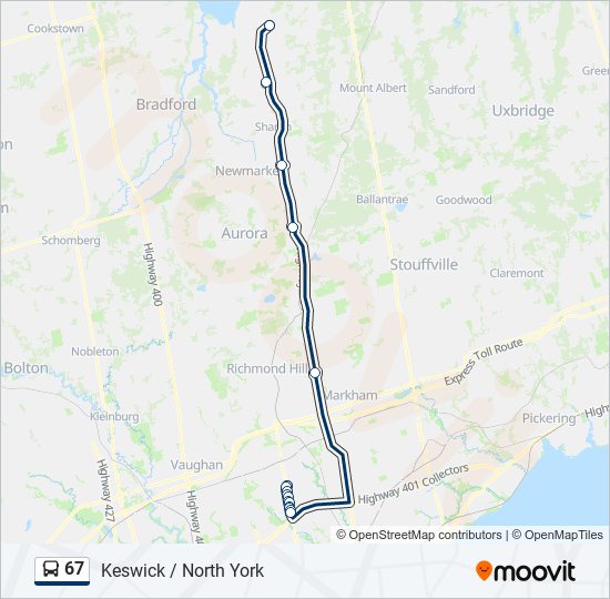 67 Route Schedules Stops Maps 67 Woodbine 404 Updated