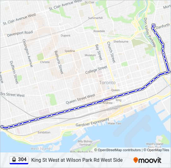 304 Streetcar Line Map