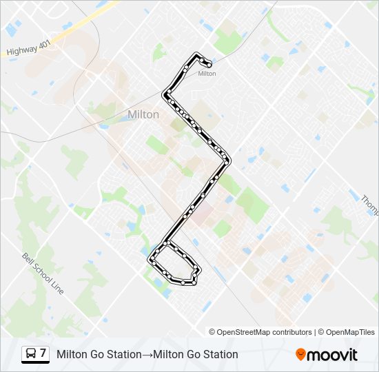 7 bus Line Map