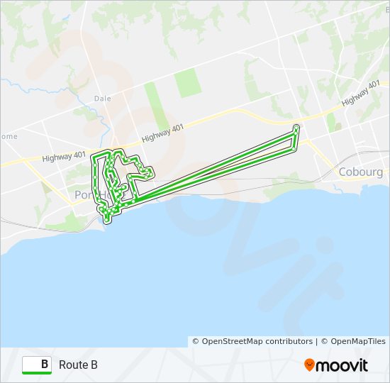 B Route: Schedules, Stops & Maps - Route B (Updated)