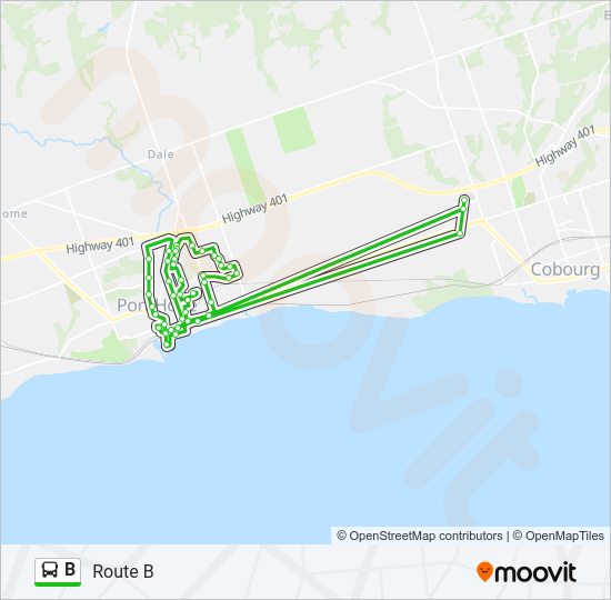 B Route: Schedules, Stops & Maps - Route B (Updated)