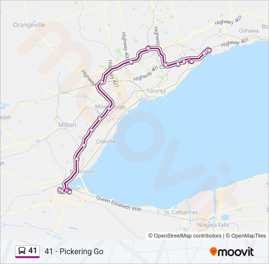 41 Route: Schedules, Stops & Maps - 41 - Pickering Go (Updated)