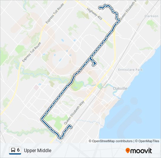 6 bus Line Map