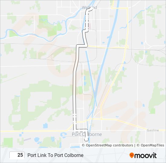 25 bus Line Map