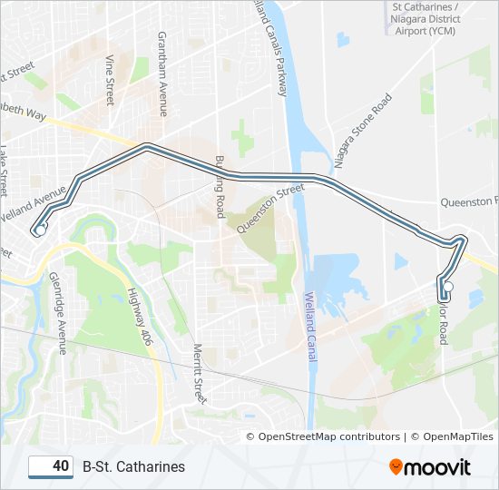 40 bus Line Map