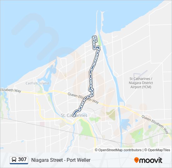 307 bus Line Map