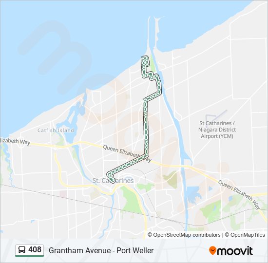 408 bus Line Map