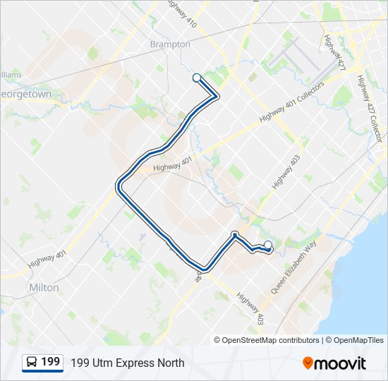 199 Route: Schedules, Stops & Maps - 199 Utm Express North (Updated)