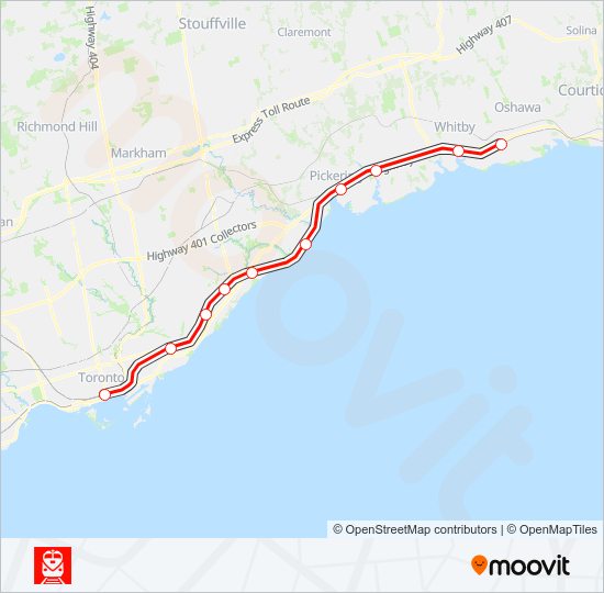 LE train Line Map