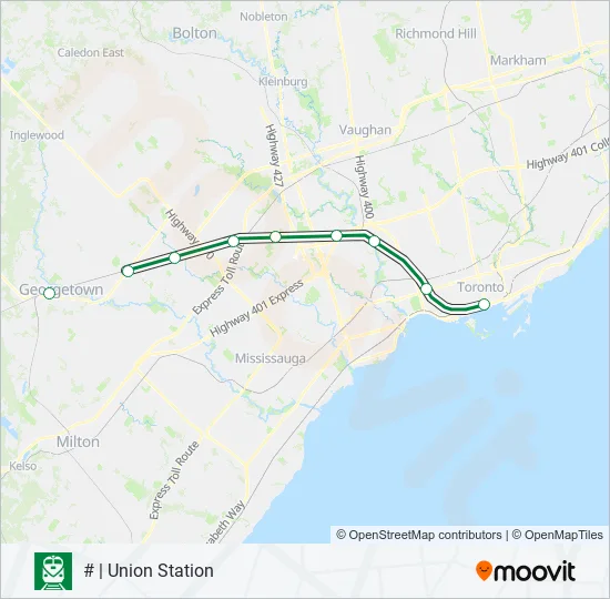 KI Train Line Map
