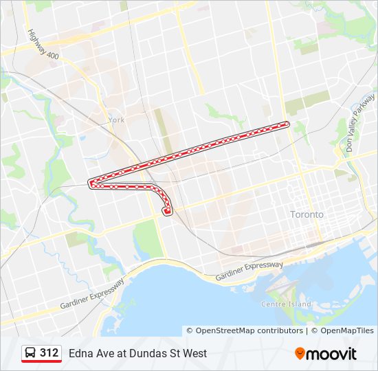 312 bus Line Map