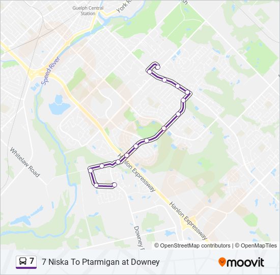 7 bus Line Map