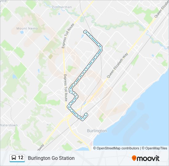 12 bus Line Map