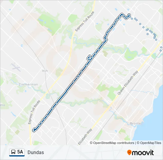 5A Bus Line Map