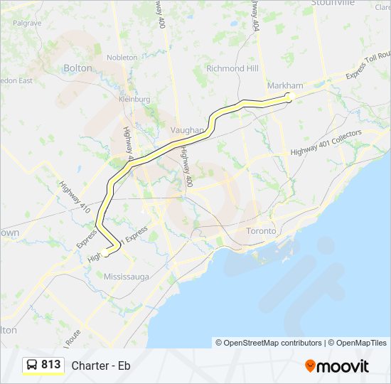 813 Bus Line Map