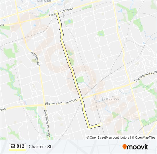 812 Bus Line Map