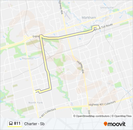 811 Bus Line Map