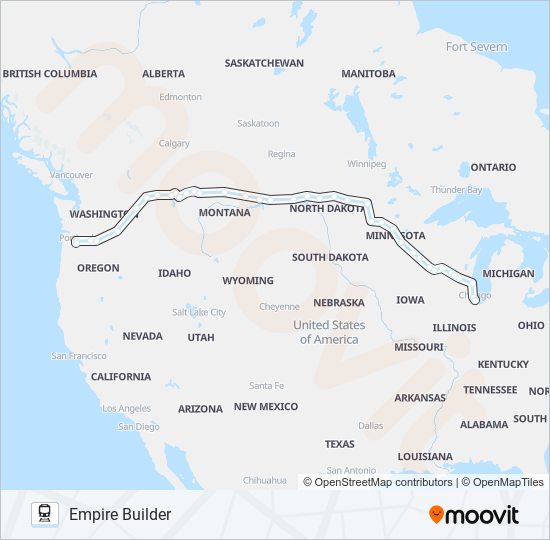 empire builder Route Schedules, Stops & Maps Chicago (Updated)