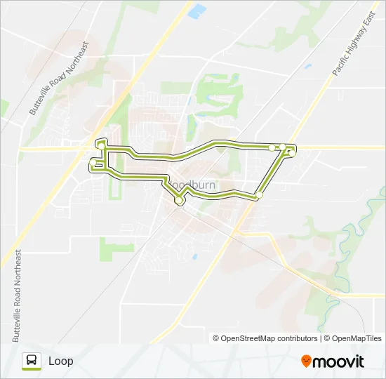 EXPRESS LOOP Bus Line Map