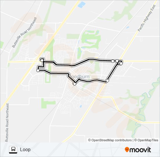 EXPRESS LOOP bus Line Map