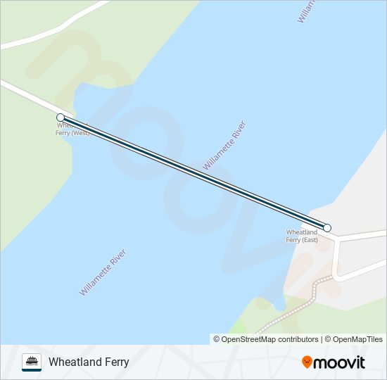Mapa de WHEATLAND FERRY de ferry