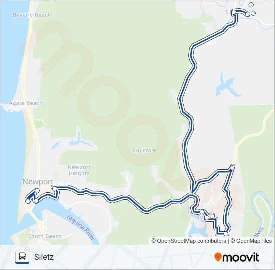 BLUELINE Bus Line Map
