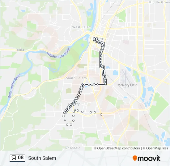 08 Bus Line Map