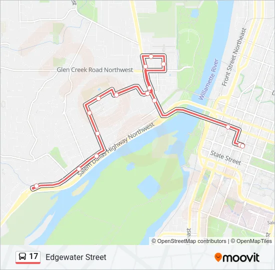 17 Bus Line Map