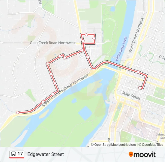 17 Bus Line Map