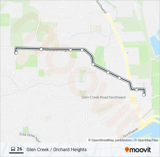 26 Bus Line Map