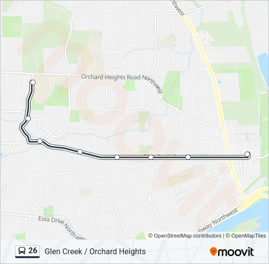 26 Bus Line Map