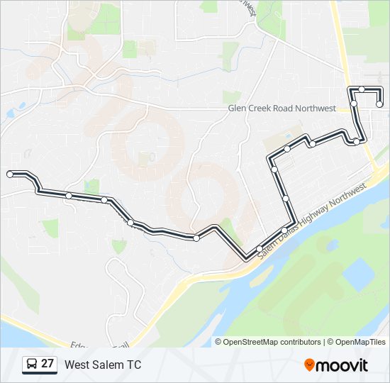 27 bus Line Map