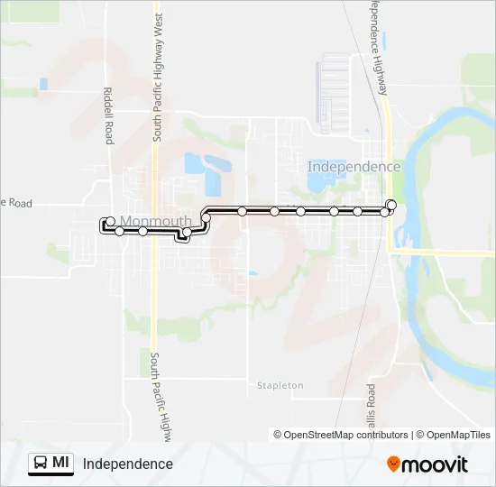 MI Bus Line Map
