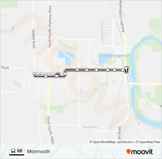MI Bus Line Map
