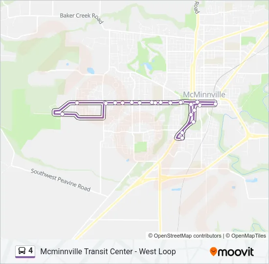 4 Bus Line Map