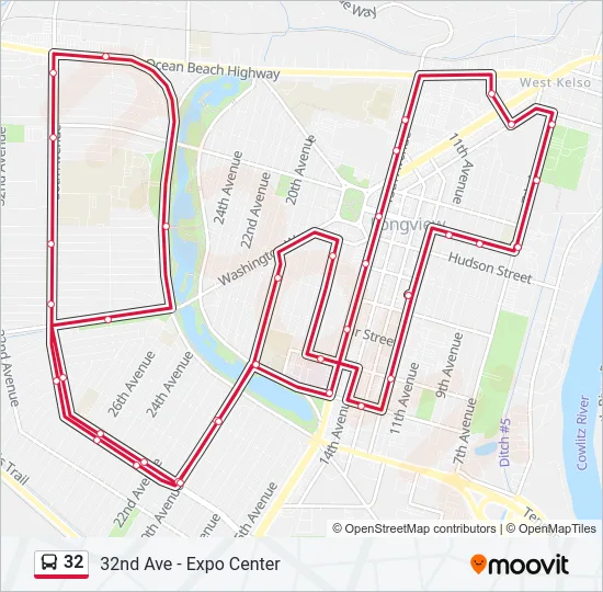 32 Bus Line Map