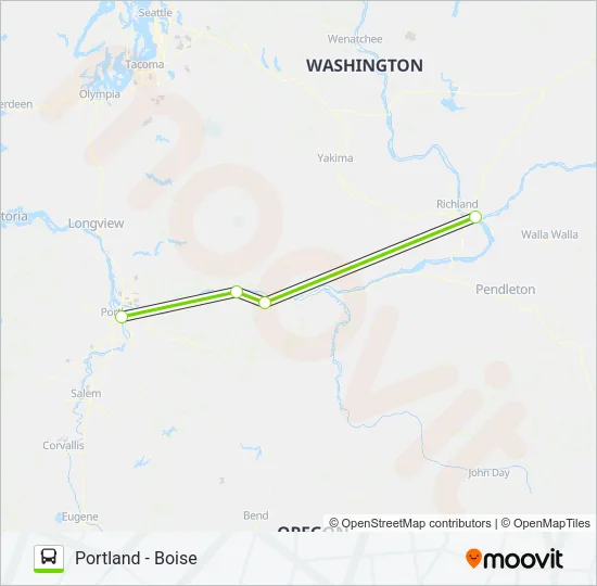 FLIXBUS 2184 Bus Line Map