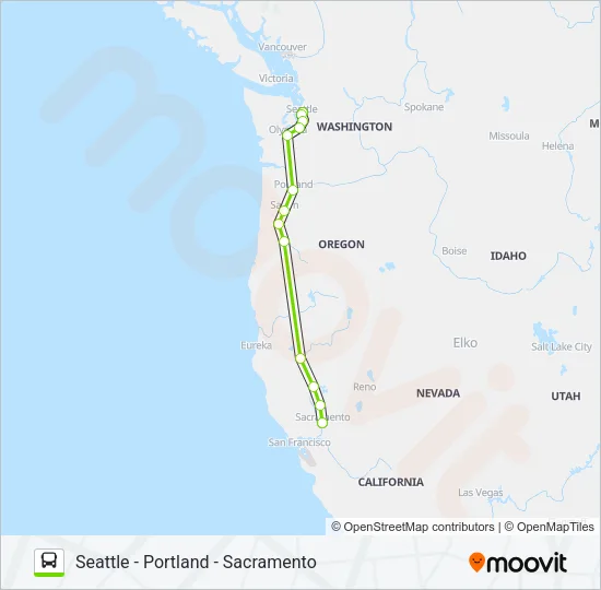 FLIXBUS N2111 Bus Line Map