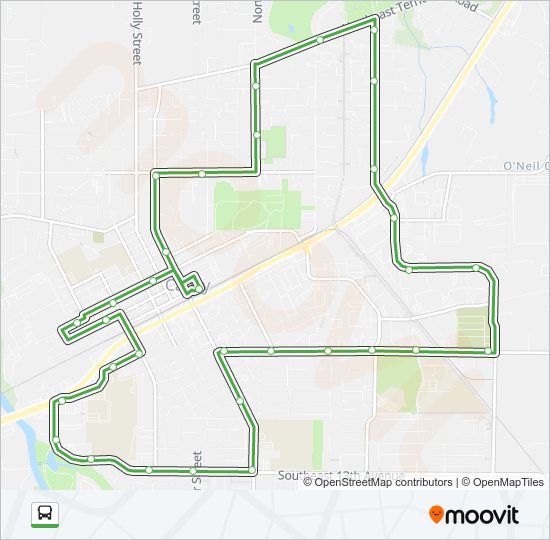 CANBY LOOP bus Line Map