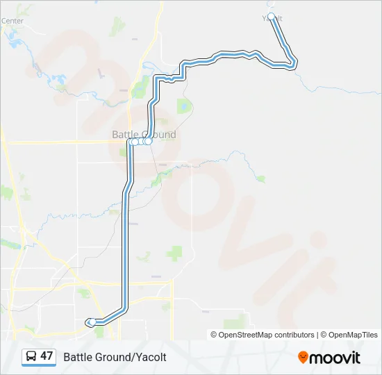 47 Bus Line Map