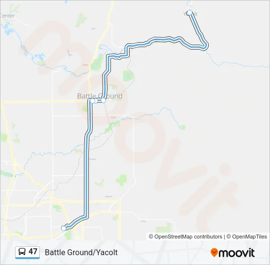 47 Bus Line Map