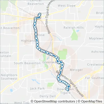 76 Route: Schedules, Stops & Maps - Tigard Transit Center (Updated)