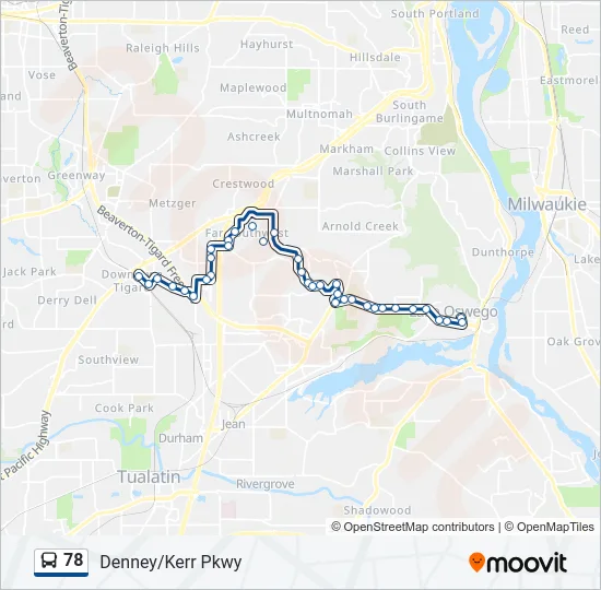 78 Bus Line Map