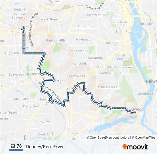 78 bus Line Map