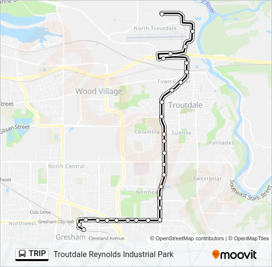 TRIP Bus Line Map